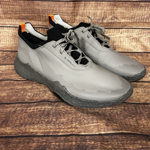 ECCO Golf Biom H5 Hybrid Gray Waterproof Leather Lace Shoe EU 42 Size 8-8.5